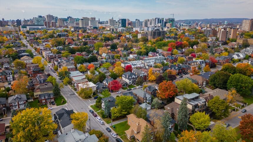 Sandy Hill neighbourhood in Ottawa